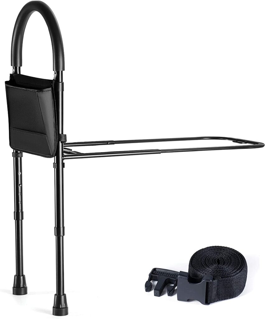 Medical King Bed Assist Rail with Adjustable Heights