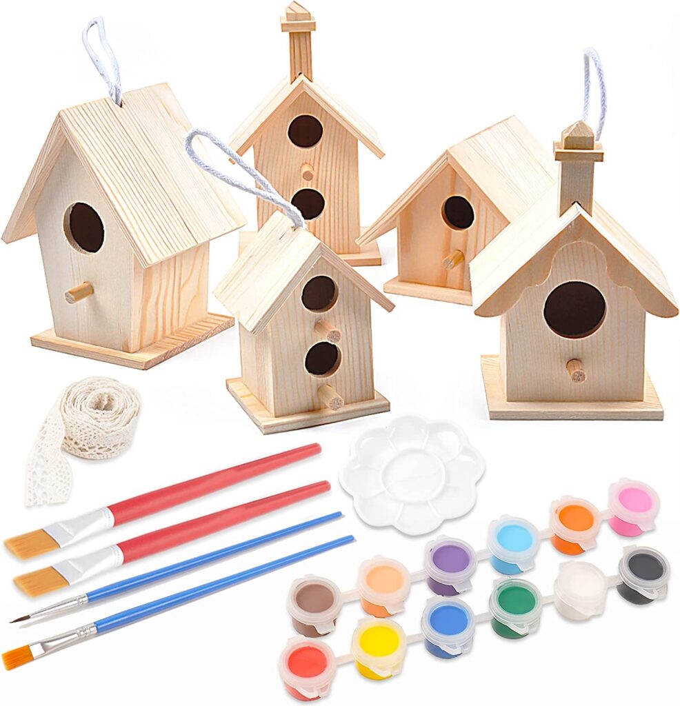 Painting Birdhouses